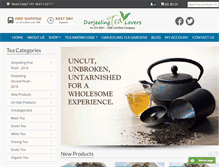 Tablet Screenshot of darjeelingtealovers.com